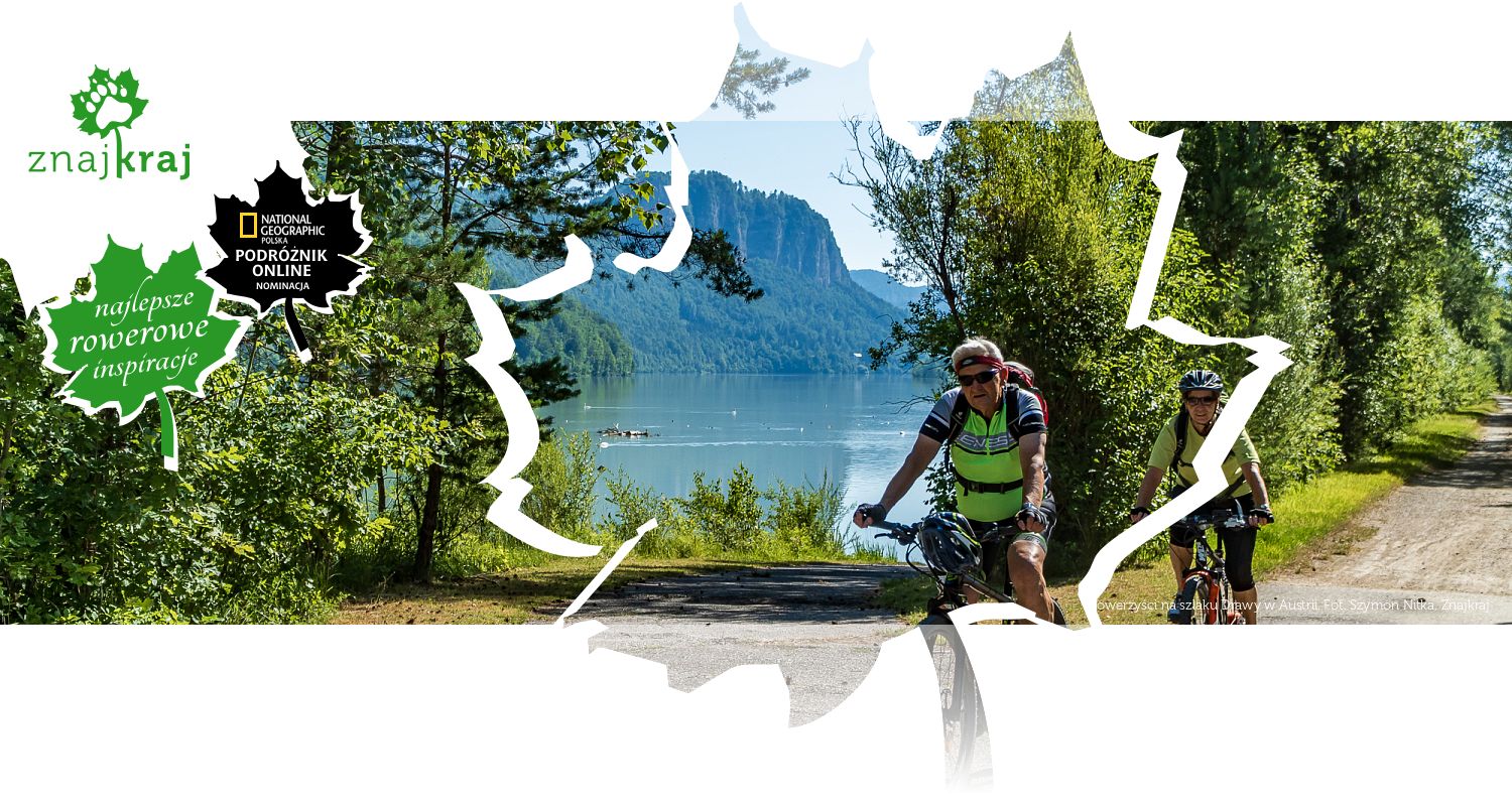 Rowerzyści na szlaku Drawy w Austrii