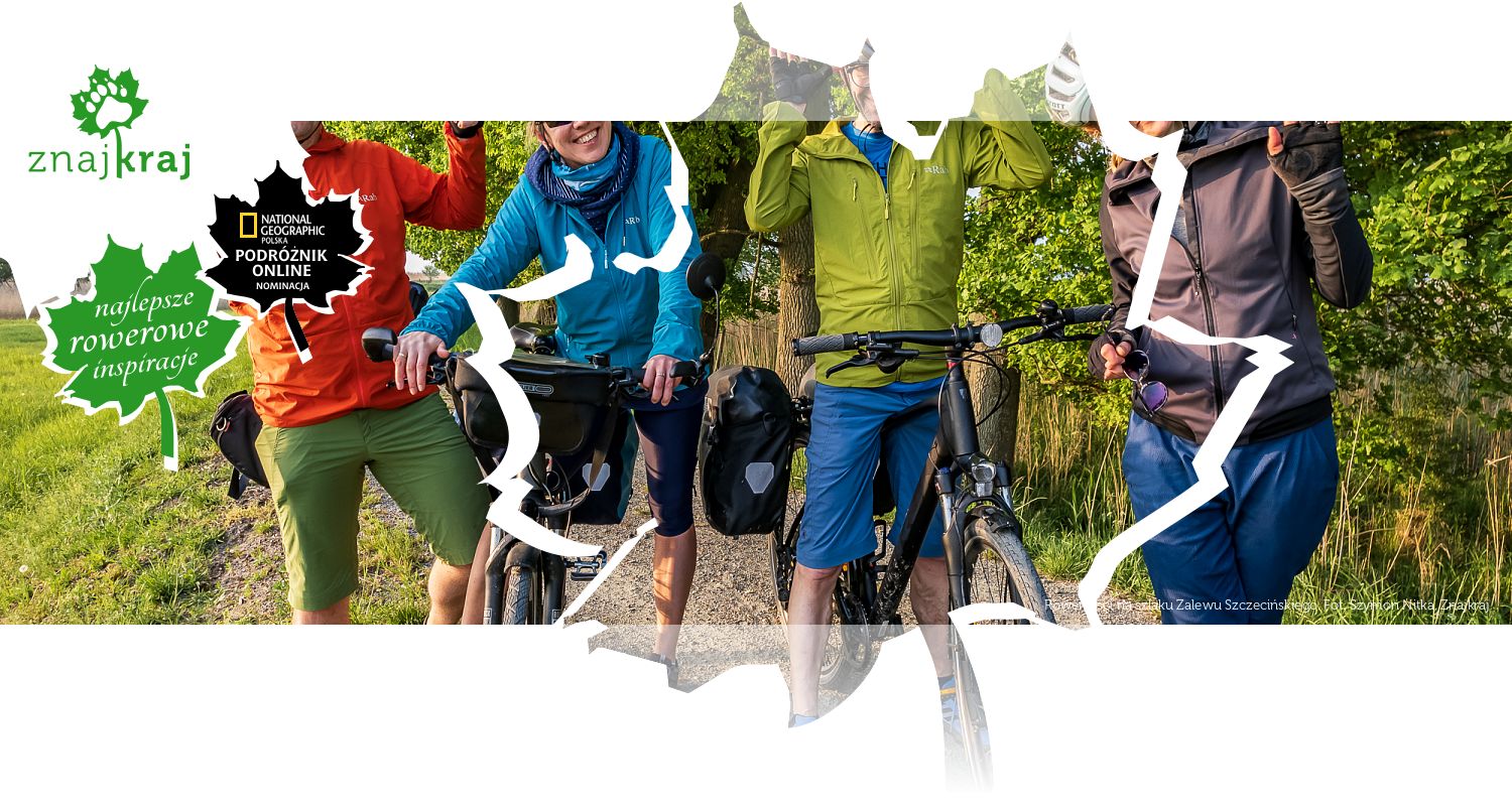 Rowerzyści na szlaku Zalewu Szczecińskiego