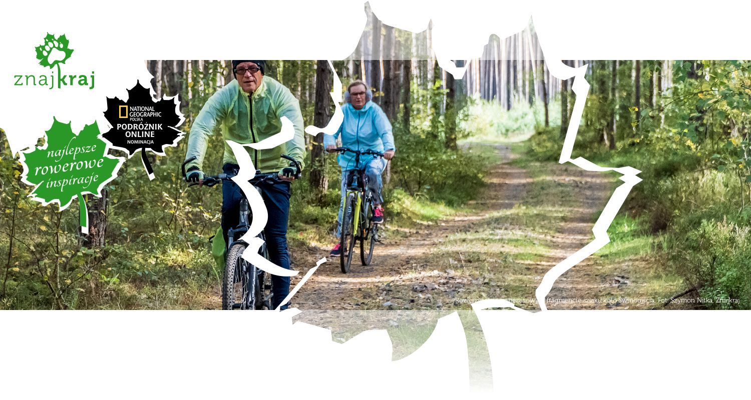 Rowerzyści na tymczasowym fragmencie szlaku koło Świnoujścia