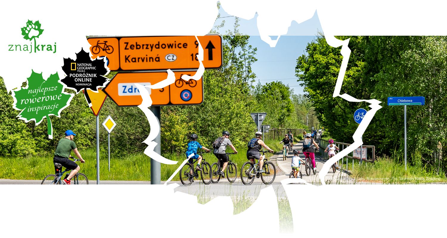 Rowerzyści na Żelaznym Szlaku Rowerowym