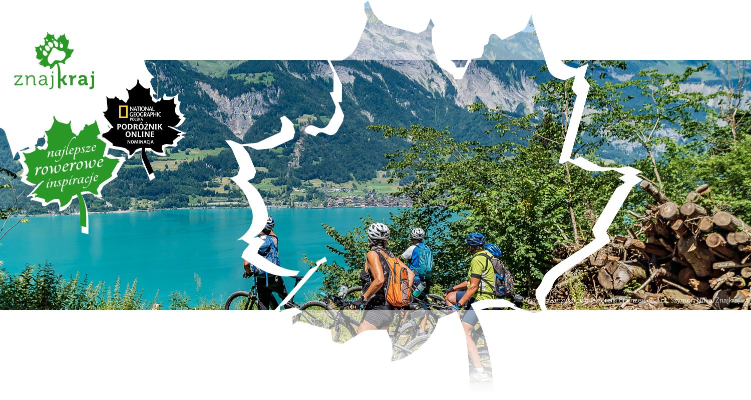 Rowerzyści nad jeziorem Brienzersee