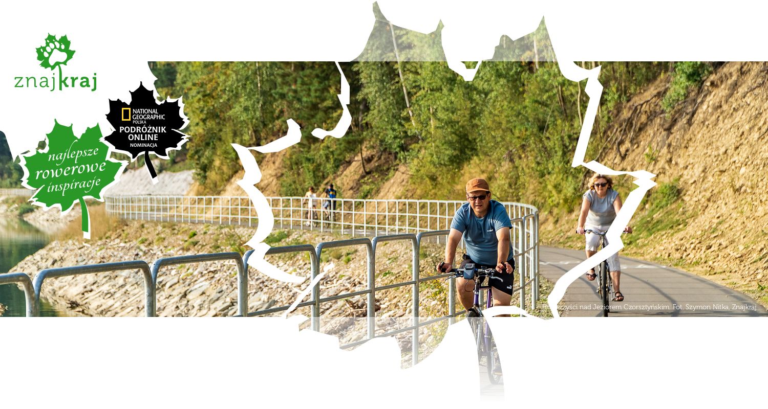 Rowerzyści nad Jeziorem Czorsztyńskim