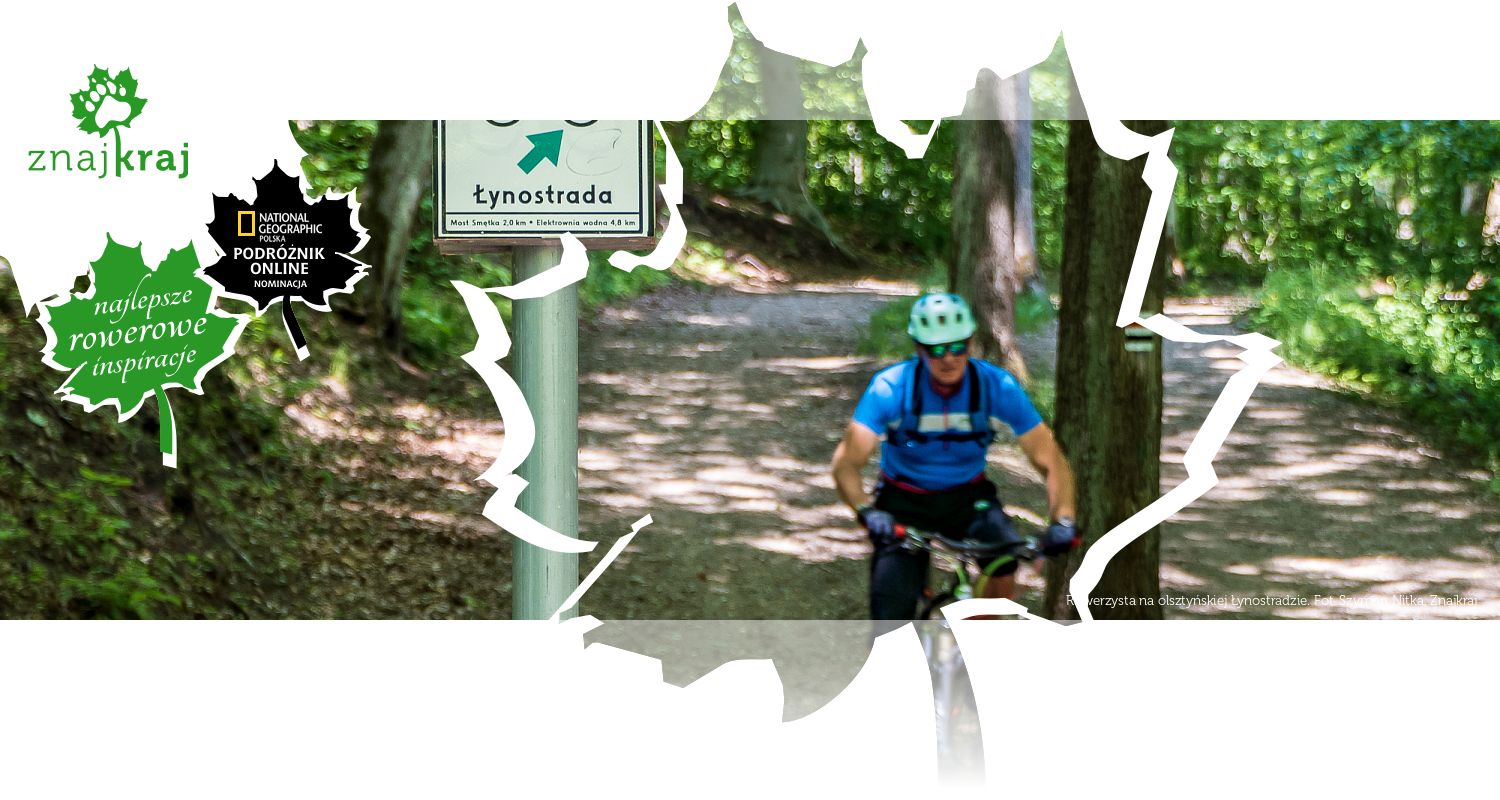 Rowerzysta na olsztyńskiej Łynostradzie