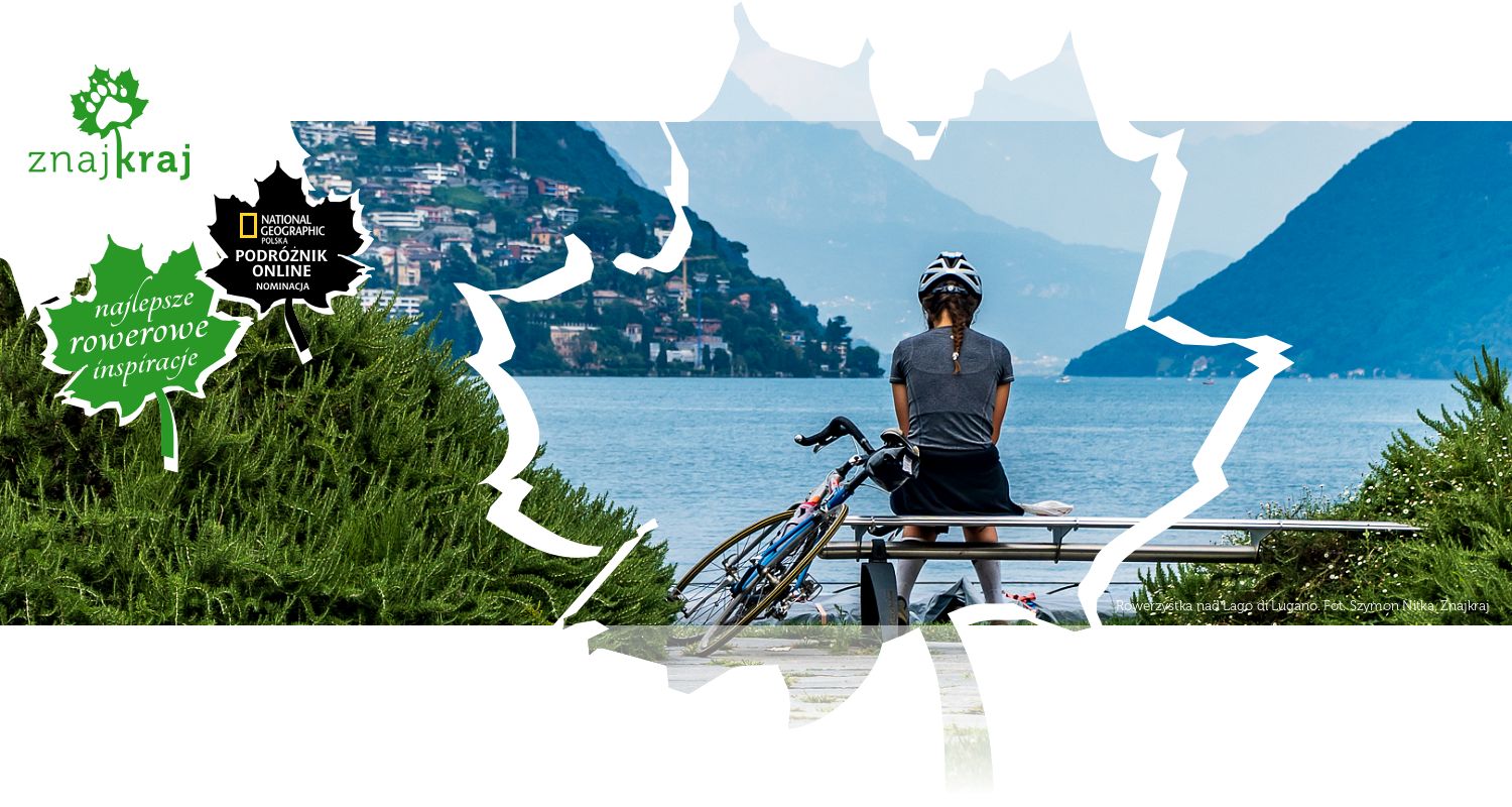 Rowerzystka nad Lago di Lugano