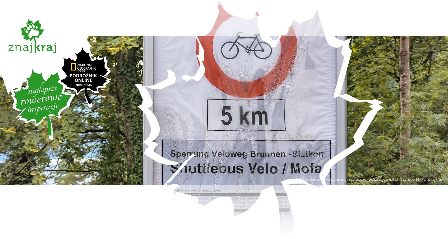 Rozkład rowerowej komunikacji zastępczej w Szwajcarii