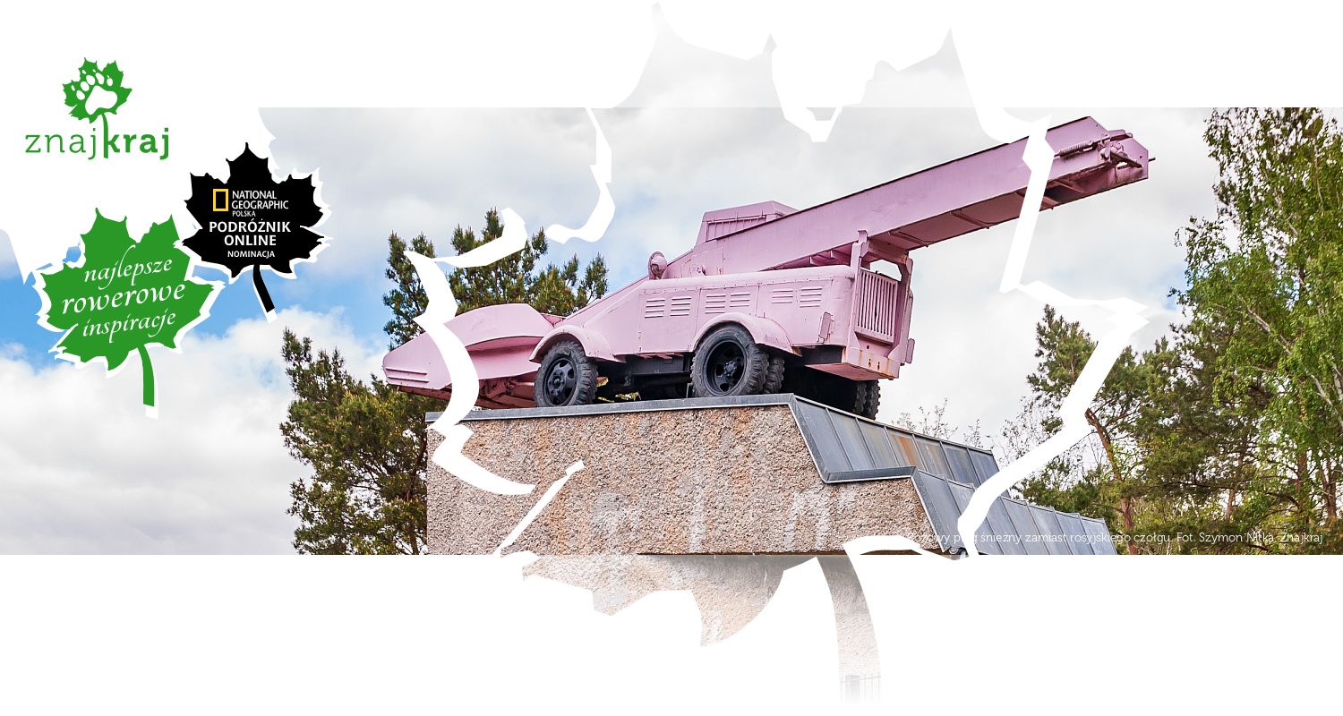 Różowy pług śnieżny zamiast rosyjskiego czołgu