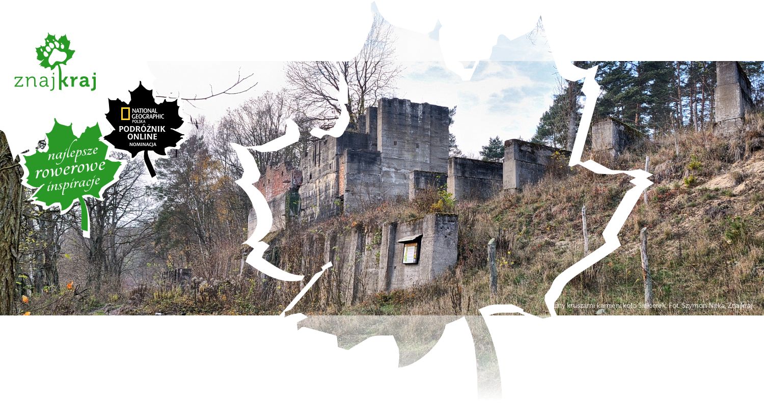 Ruiny kruszarni kamieni koło Siekierek