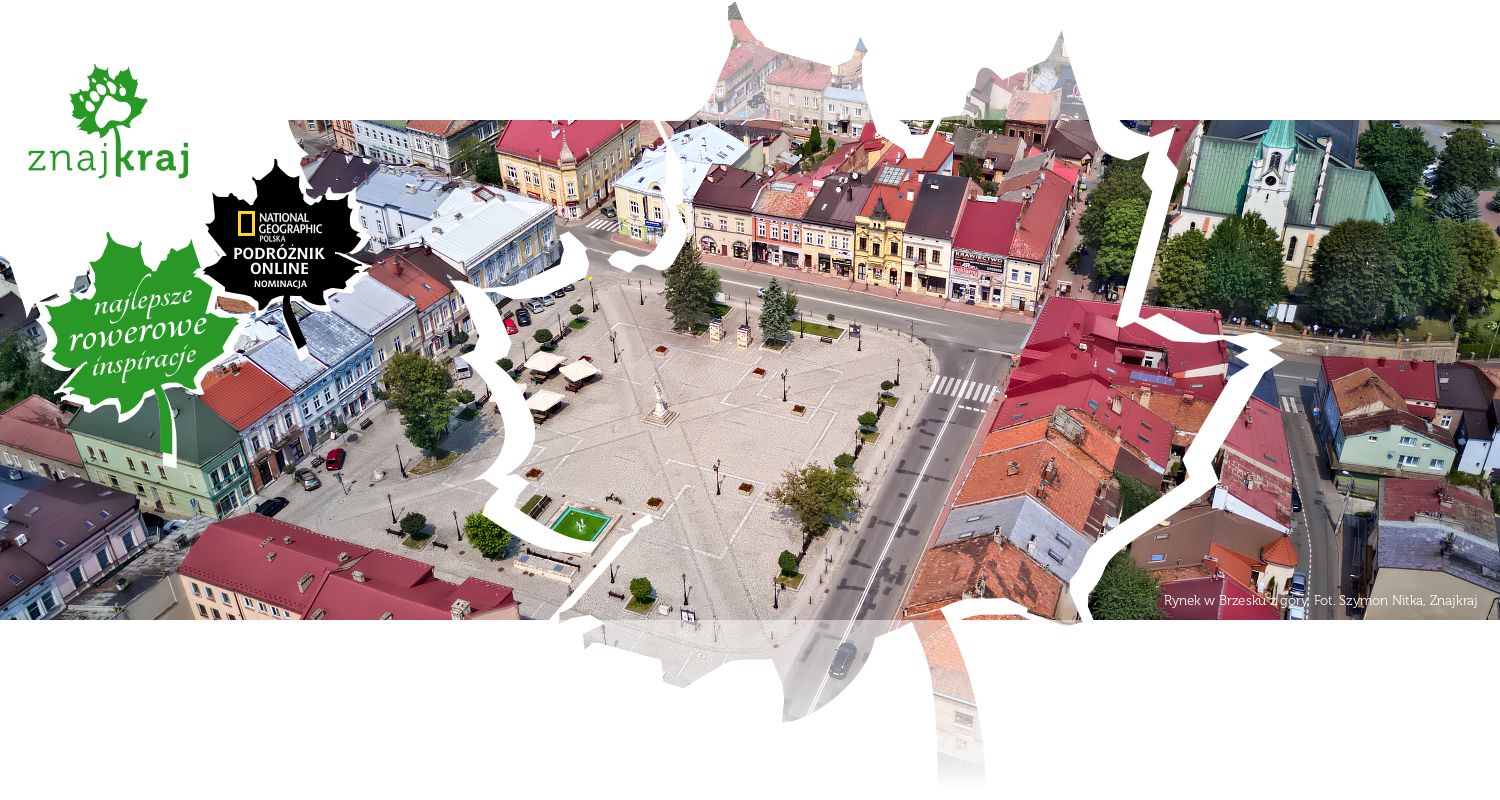 Rynek w Brzesku z góry