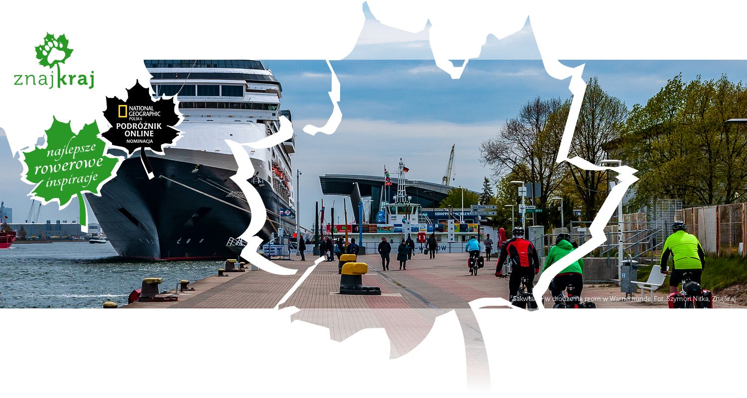 Sakwiarze w drodze na prom w Warnemünde
