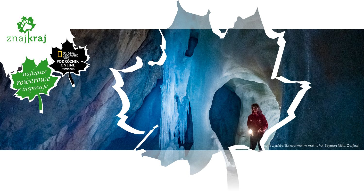 Scena z jaskini Eisriesenwelt w Austrii