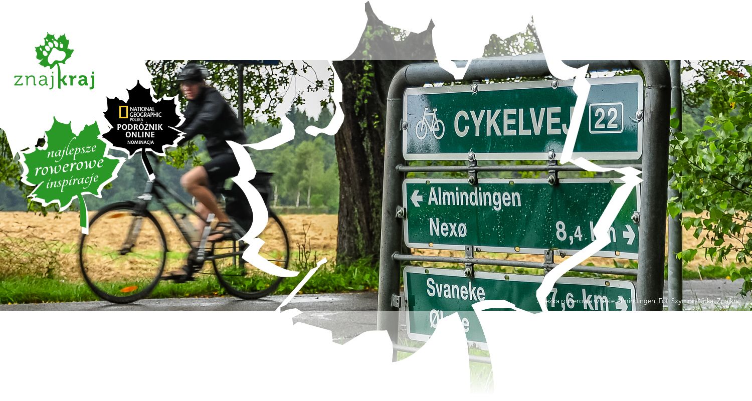 Ścieżka rowerowa w lesie Almindingen