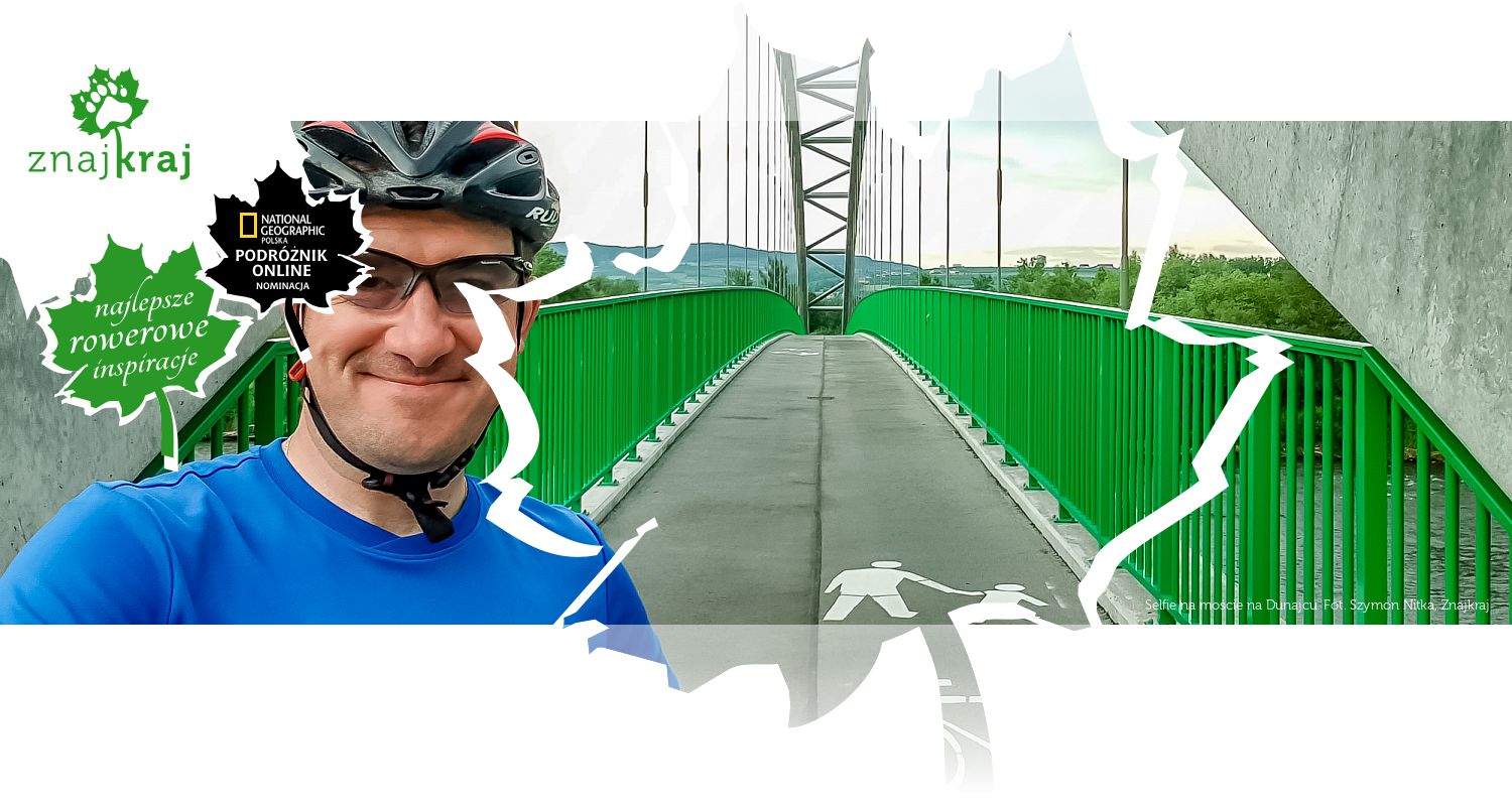 Selfie na moście na Dunajcu