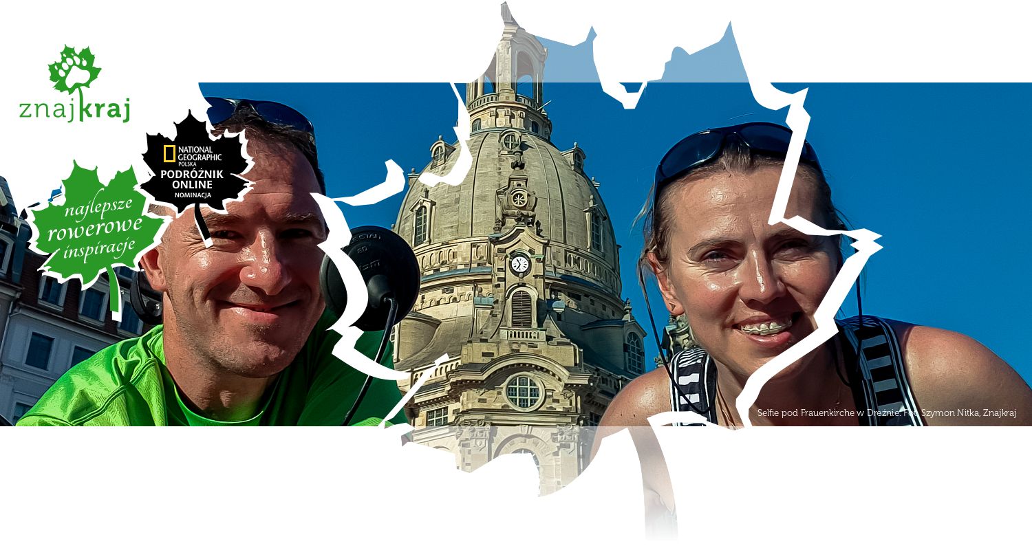 Selfie pod Frauenkirche w Dreźnie