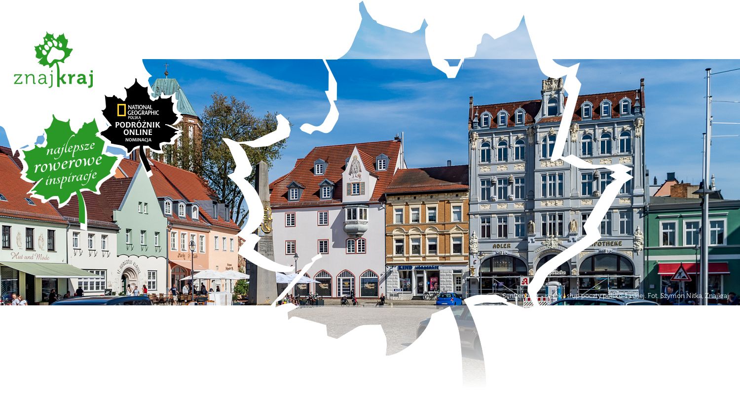 Senftenberg - rynek i słup poczty polsko-saskiej