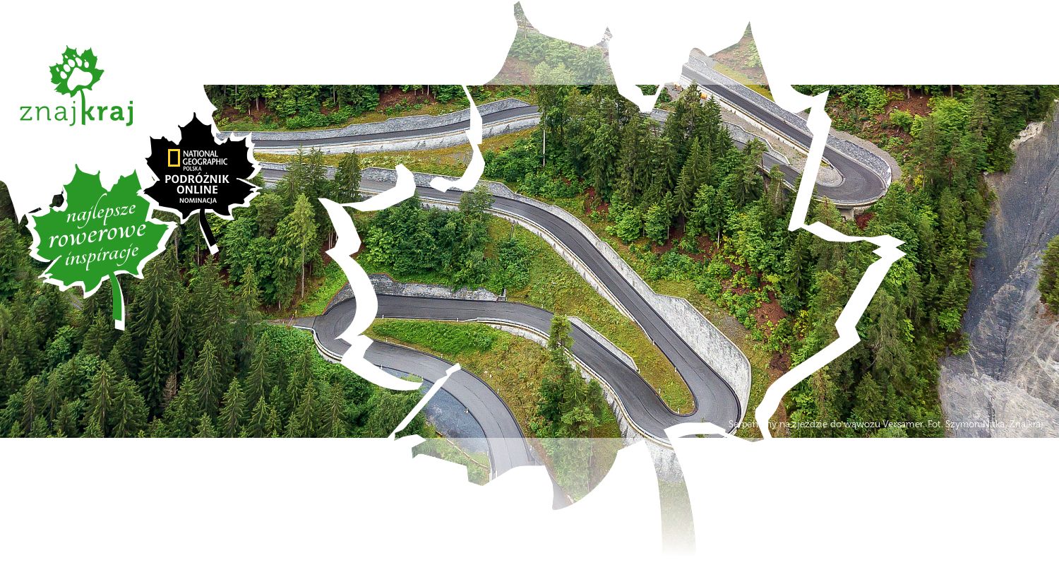 Serpentyny na zjeździe do wąwozu Versamer