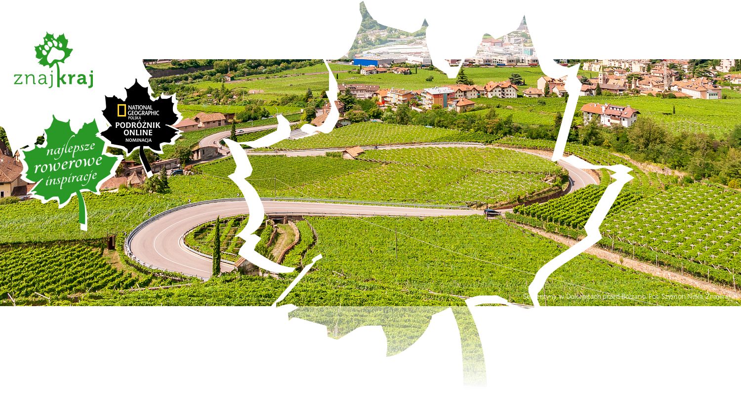 Serpentyny w Dolomitach przed Bolzano