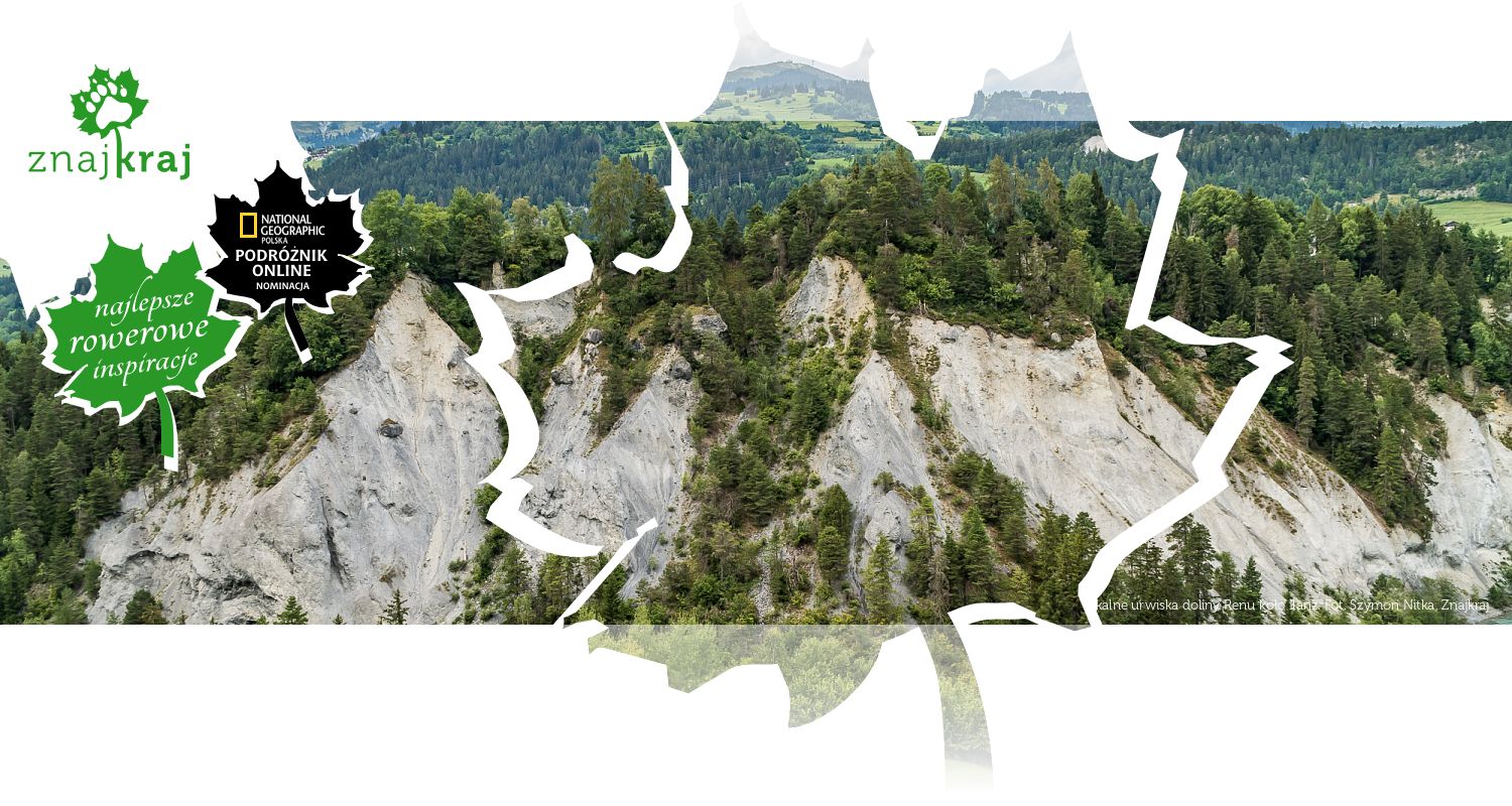 Skalne urwiska doliny Renu koło Ilanz