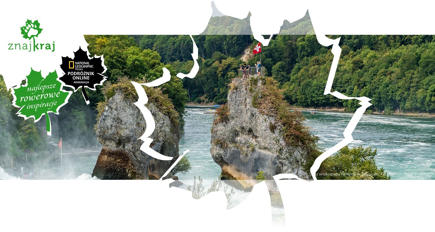 Skały wodospadu na Renie w Szwajcarii