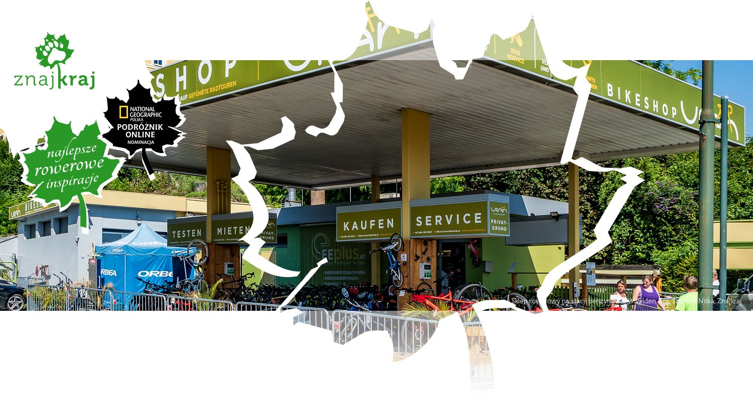 Sklep rowerowy na stacji benzynowej w Velden