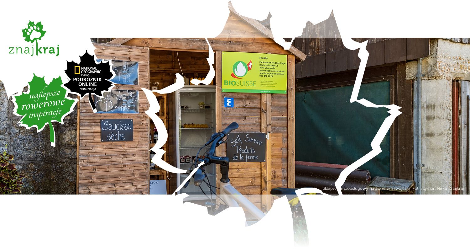 Sklepik samoobsługowy na Jurze w Szwajcarii
