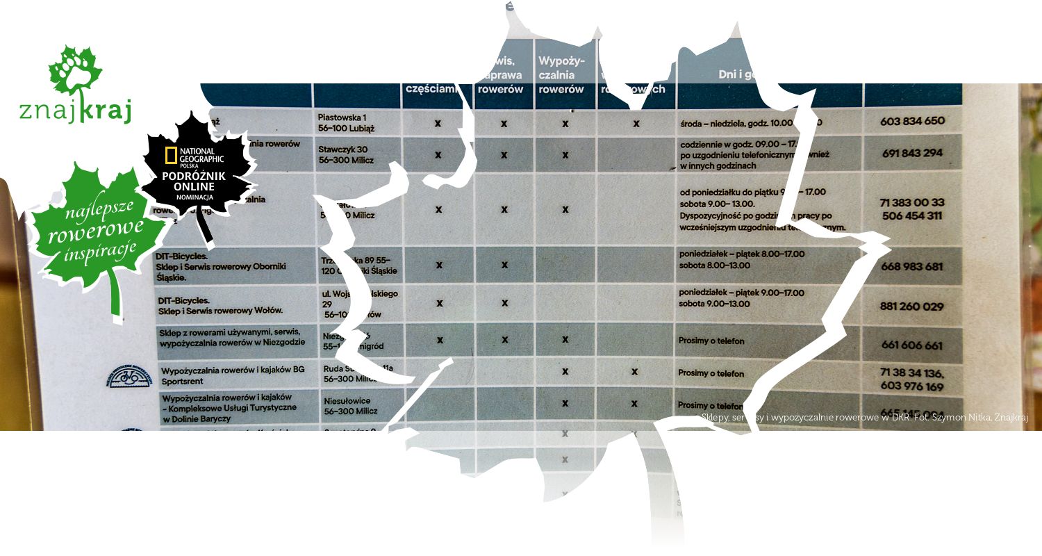 Sklepy, serwisy i wypożyczalnie rowerowe w DKR