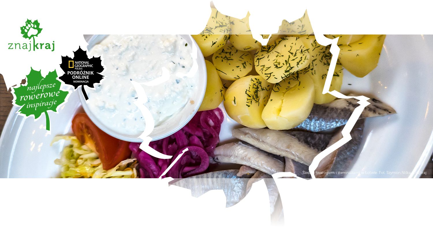 Śledź z twarogiem i ziemniakami w Łotwie