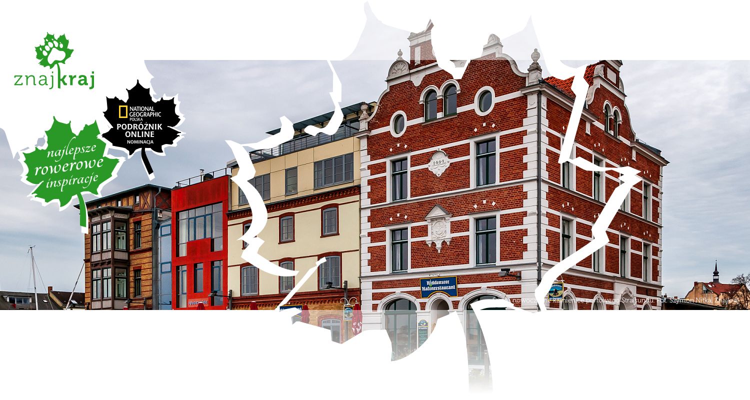 Stare i nowoczesne kamienice portowego Stralsundu