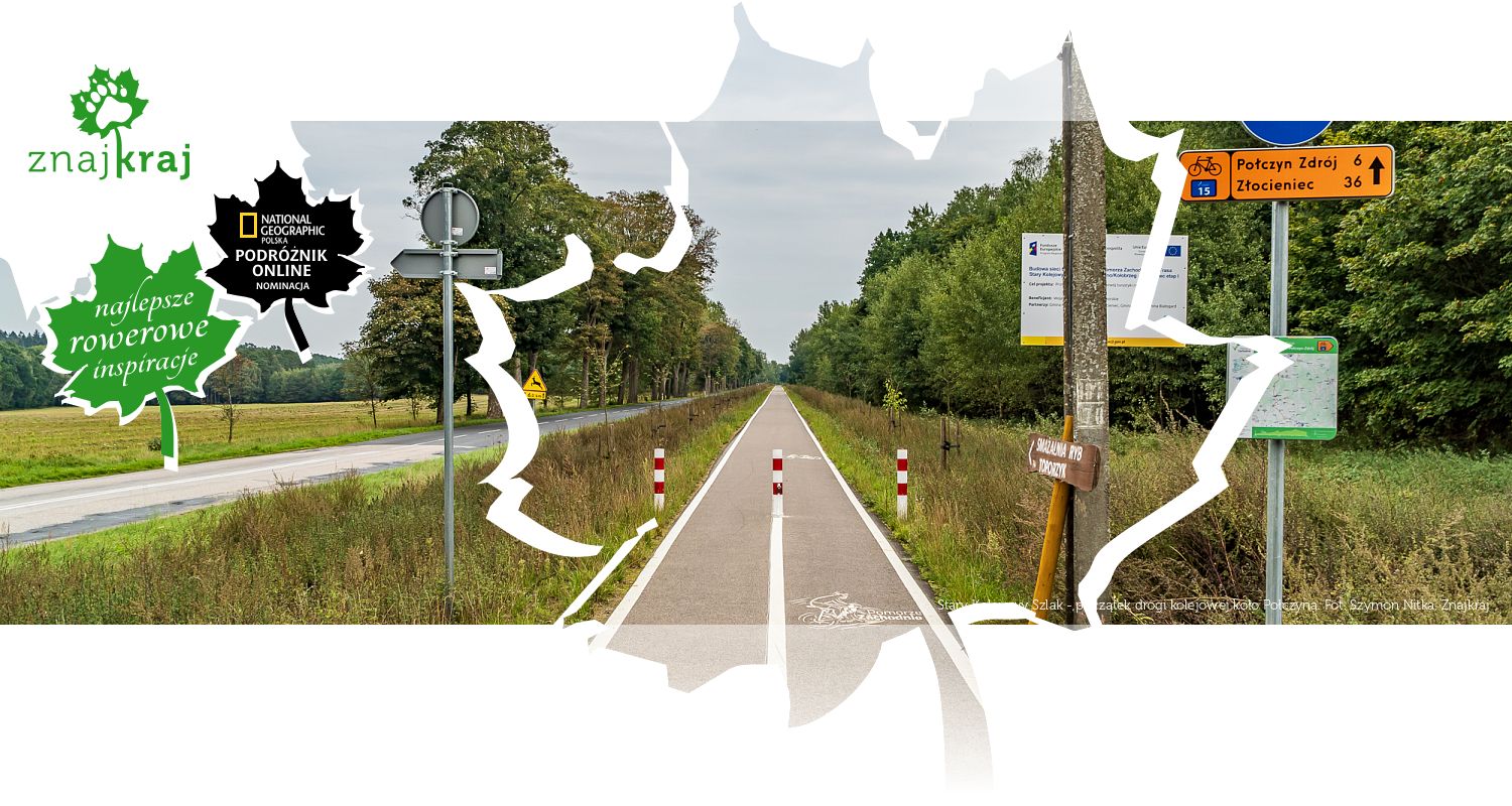 Stary Kolejowy Szlak - początek drogi kolejowej koło Połczyna