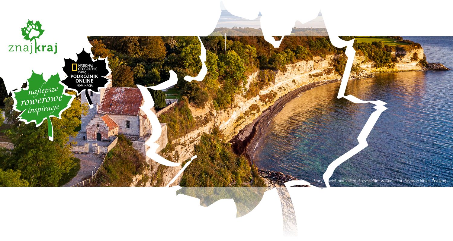Stary kościół nad klifami Stevns Klint w Danii