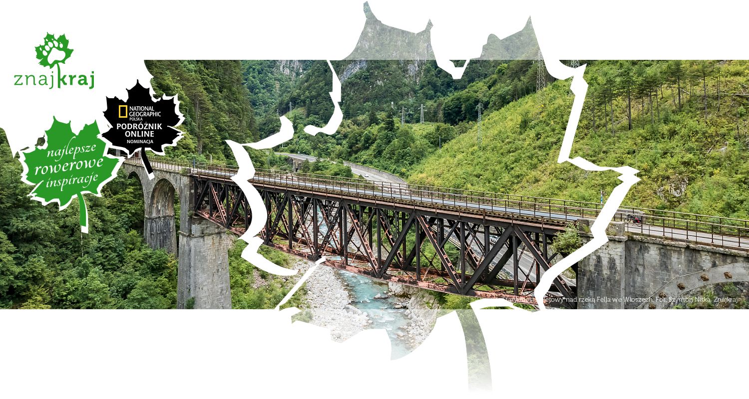 Stary most kolejowy nad rzeką Fella we Włoszech
