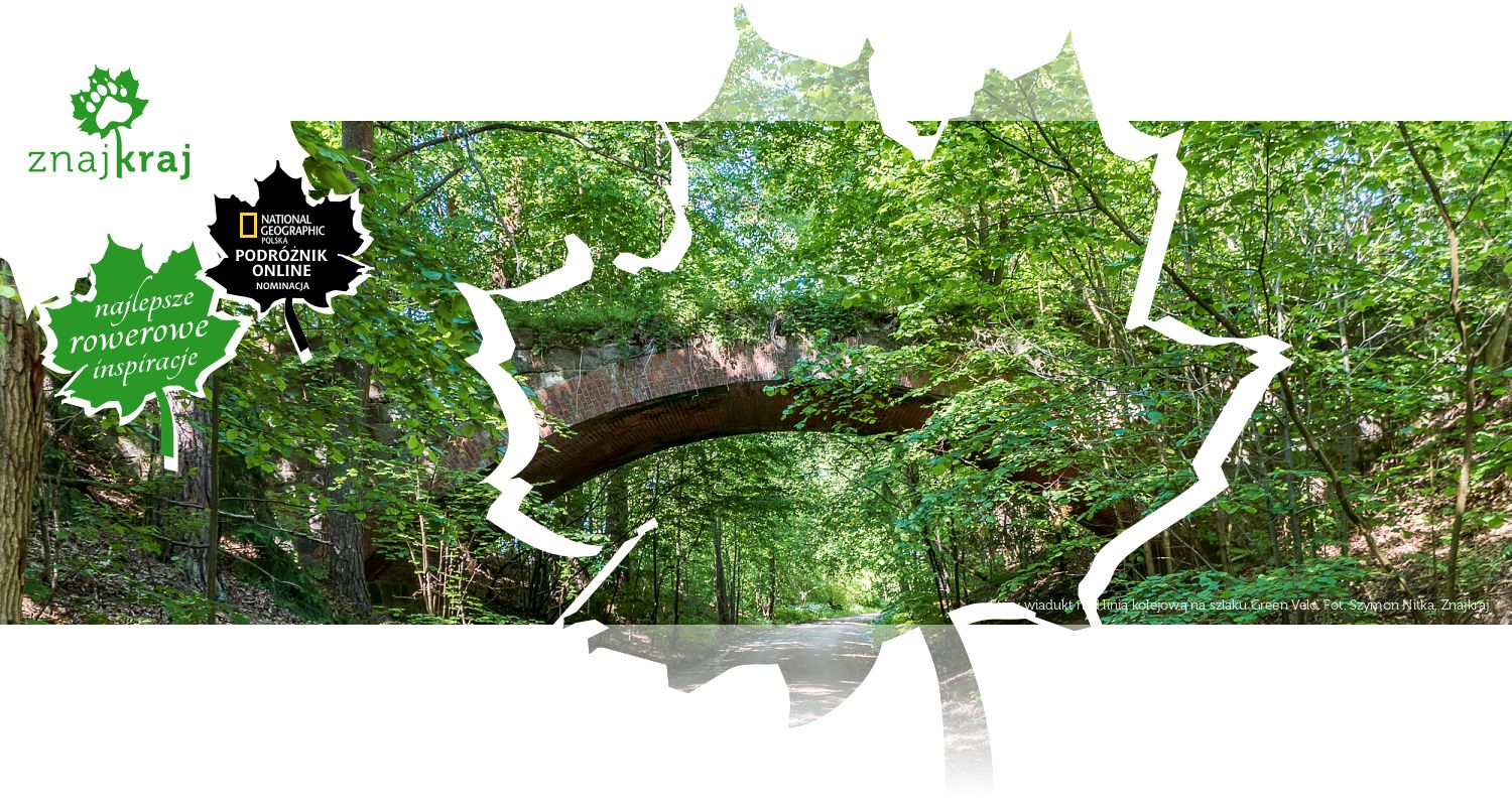Stary wiadukt nad linią kolejową na szlaku Green Velo