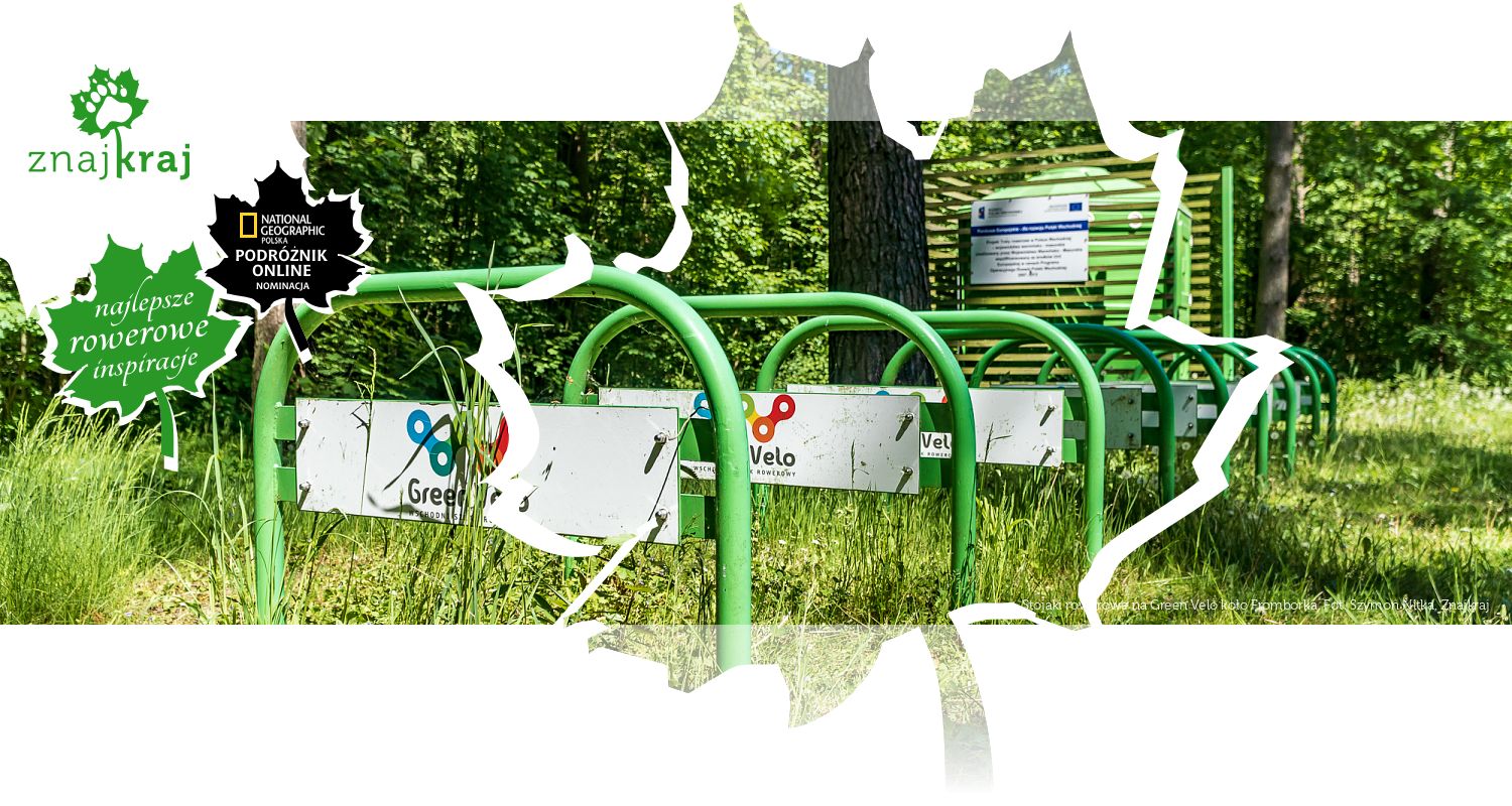 Stojaki rowerowe na Green Velo koło Fromborka