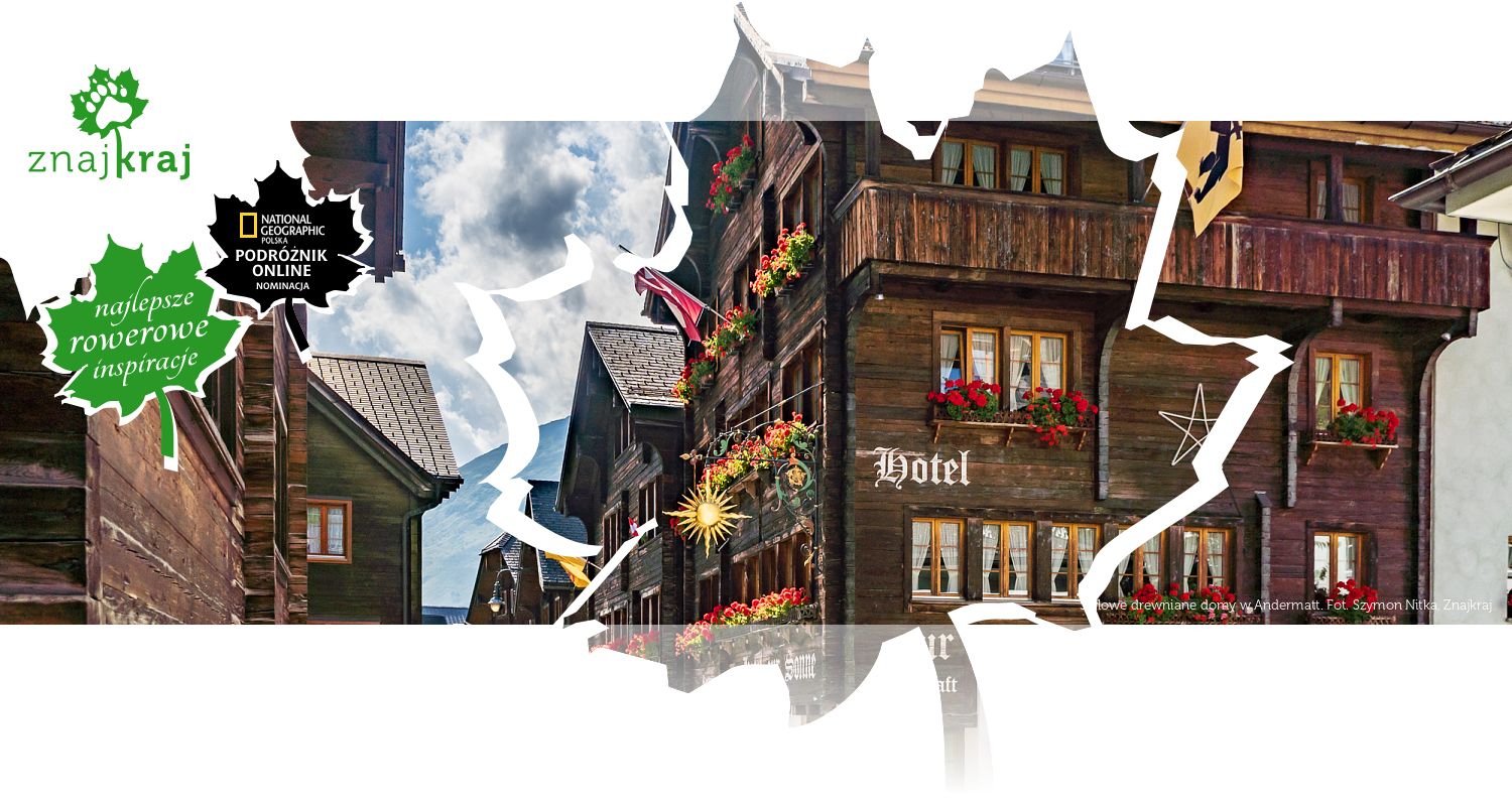 Stylowe drewniane domy w Andermatt