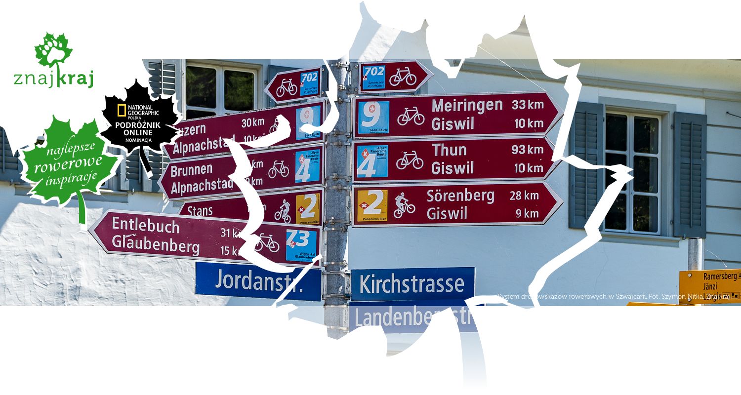 System drogowskazów rowerowych w Szwajcarii
