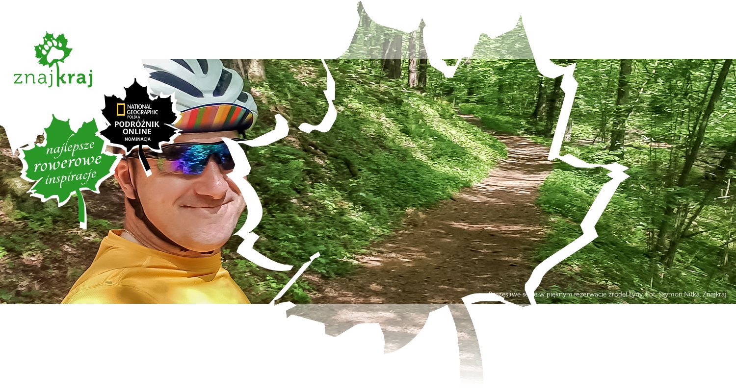 Szczęśliwe selfie w pięknym rezerwacie źródeł Łyny