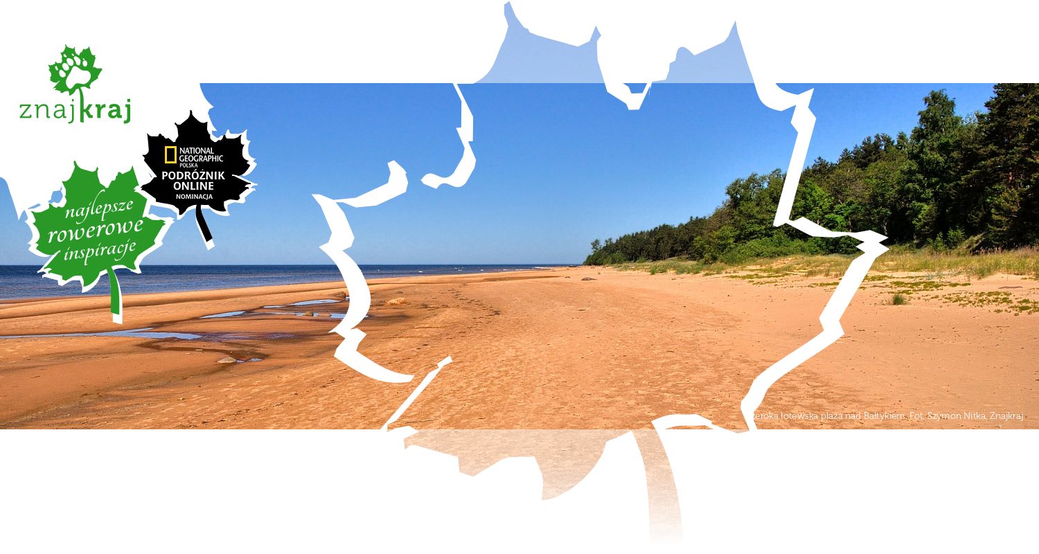 Szeroka łotewska plaża nad Bałtykiem