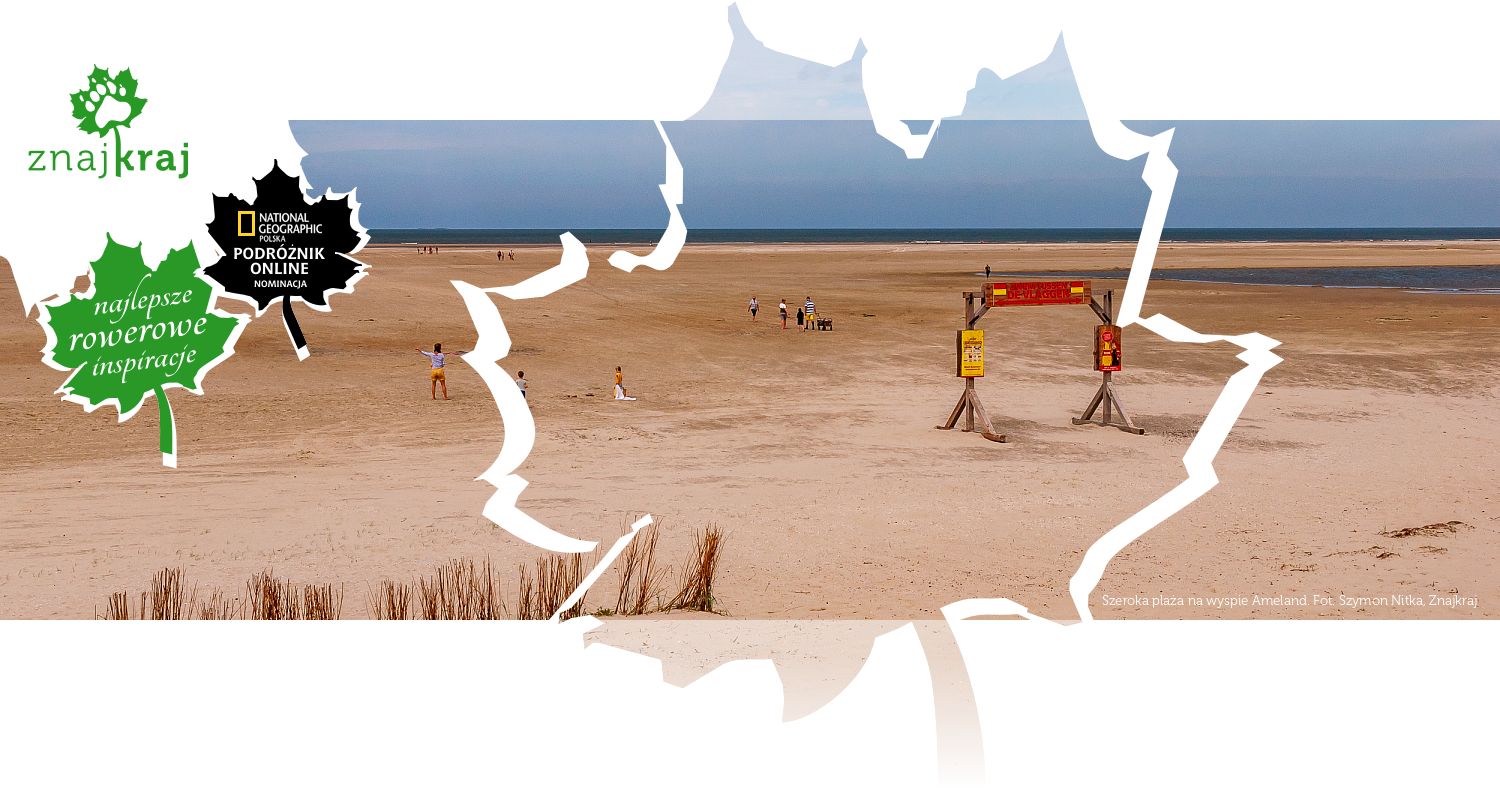 Szeroka plaża na wyspie Ameland
