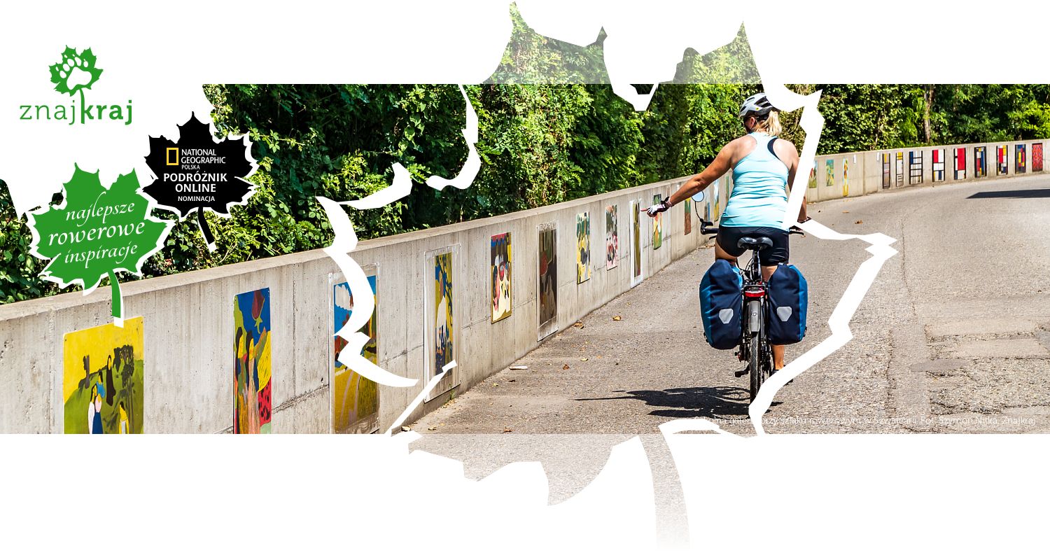 Szkolna galeria przy szlaku rowerowym w Szwajcarii