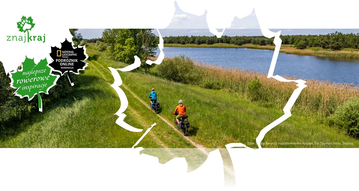 Szlak Doliny Baryczy nad zbiornikiem Ryczeń