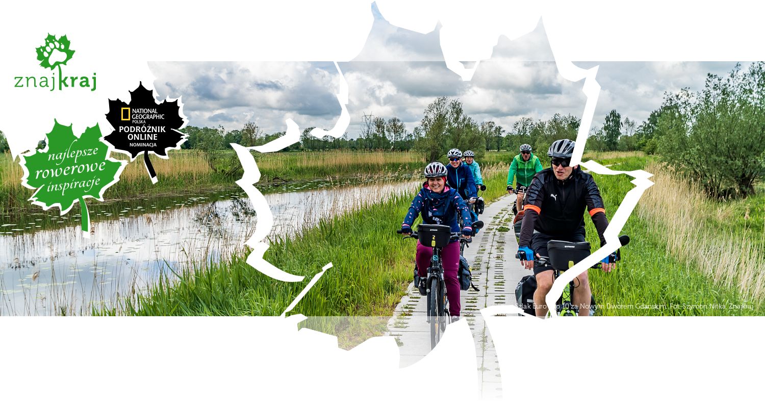Szlak EuroVelo 10 za Nowym Dworem Gdańskim