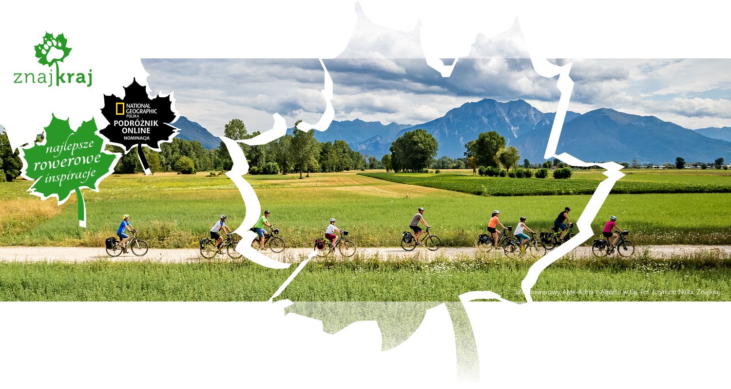 Szlak rowerowy Alpe-Adria z Alpami w tle