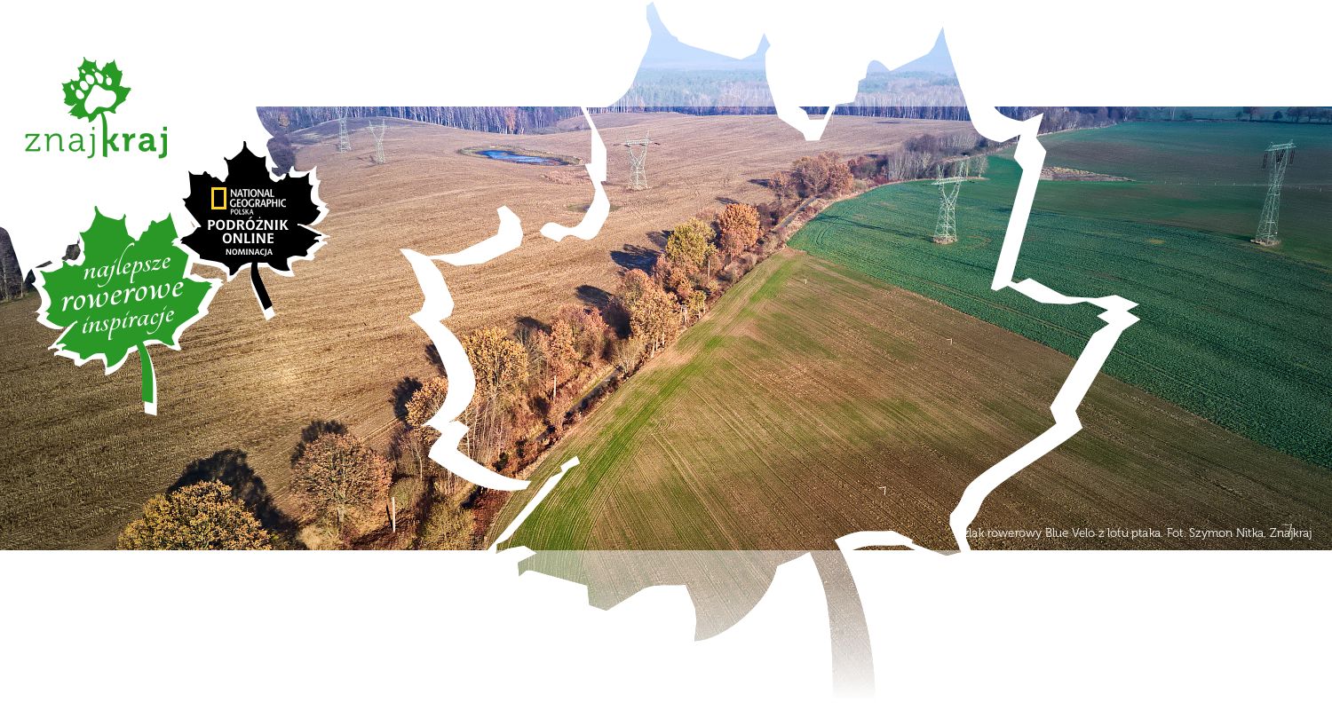Szlak rowerowy Blue Velo z lotu ptaka