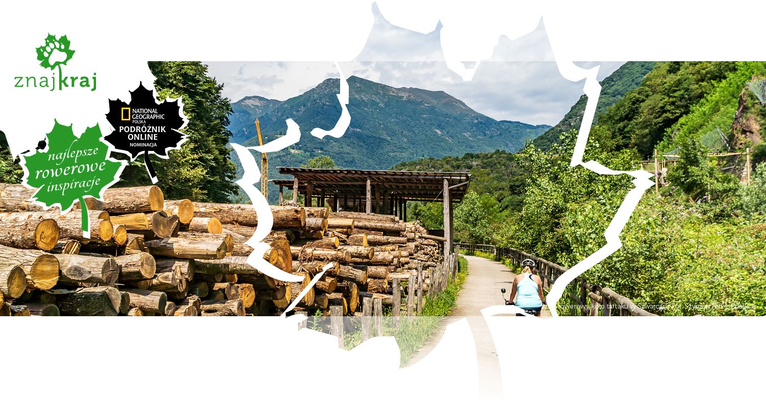 Szlak rowerowy koło tartaku w Szwajcarii