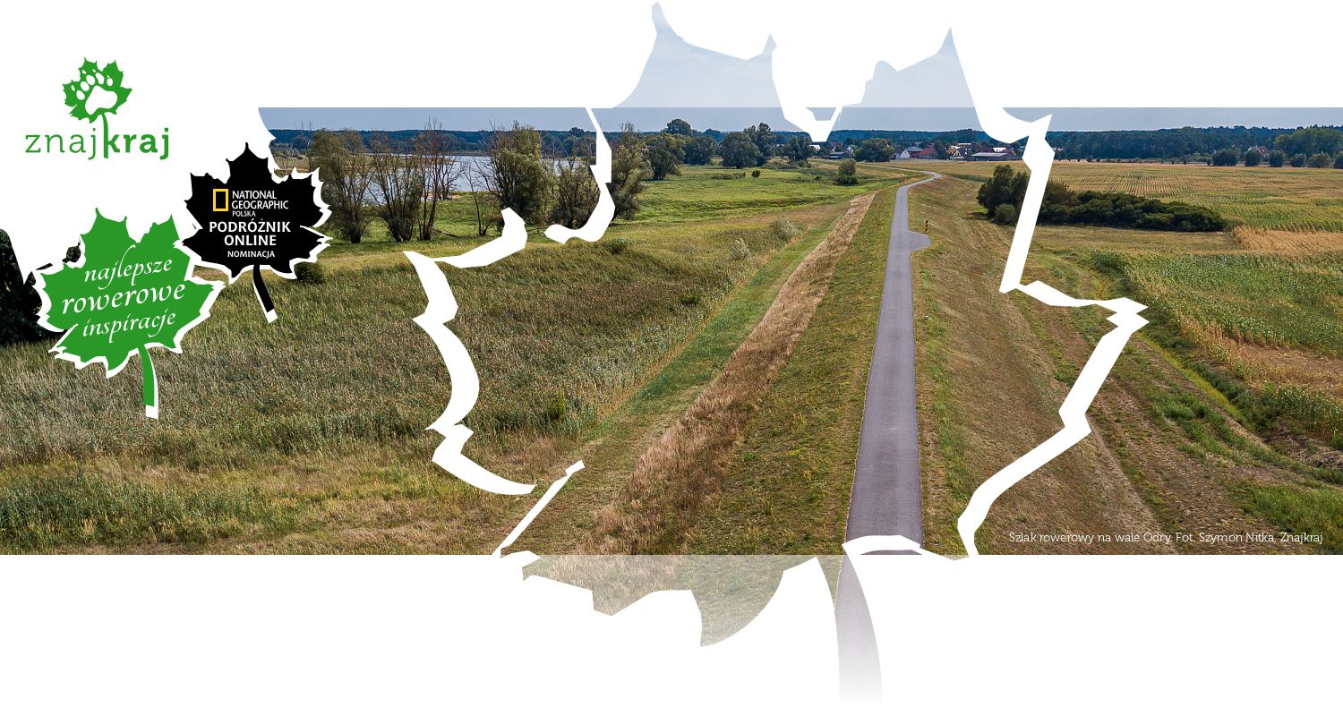 Szlak rowerowy na wale Odry