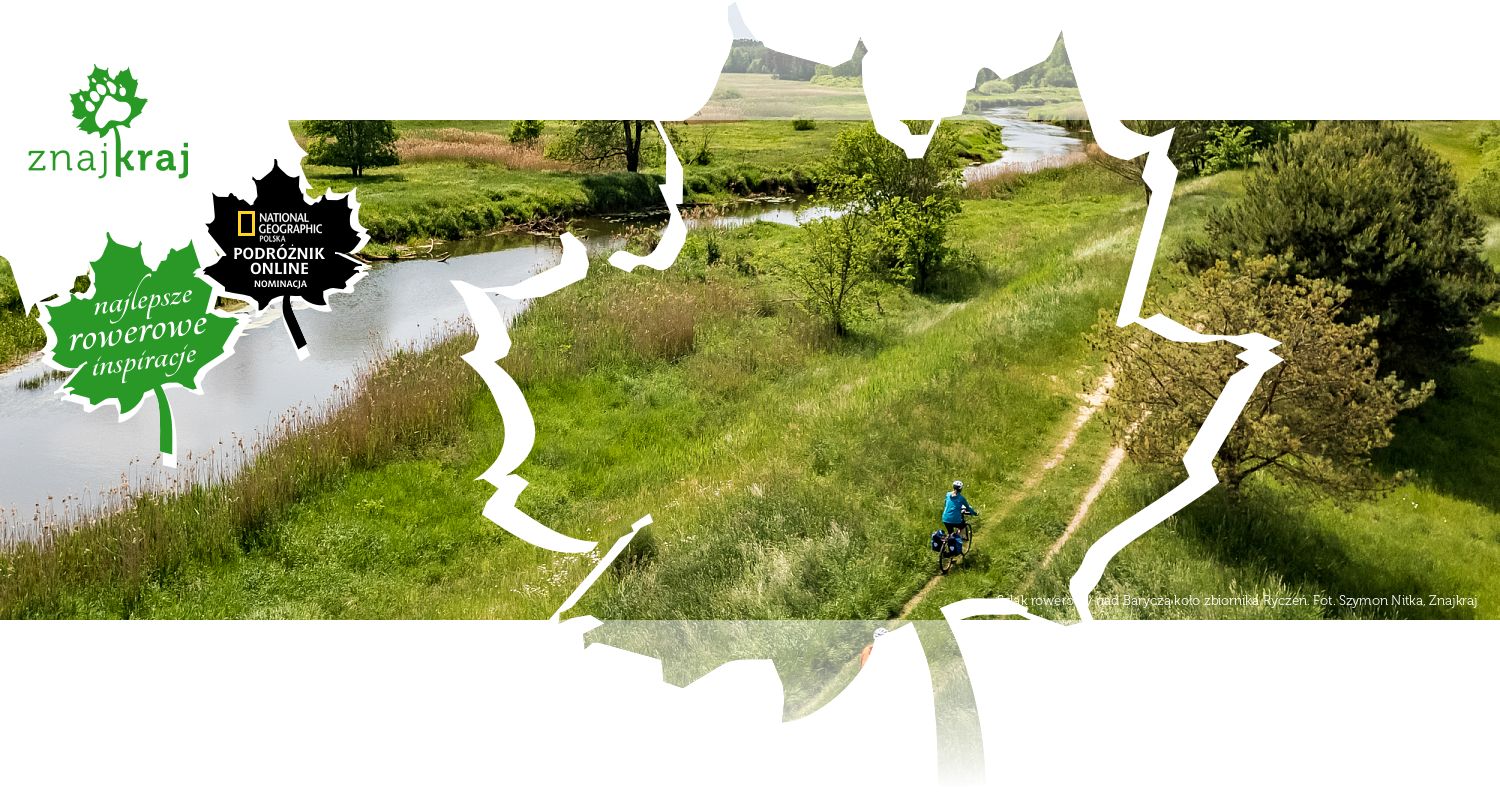 Szlak rowerowy nad Baryczą koło zbiornika Ryczeń