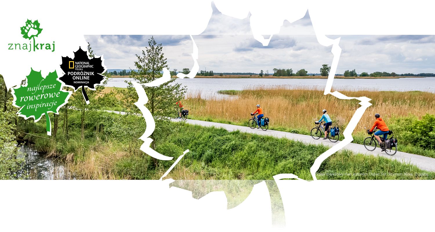 Szlak rowerowy nad jeziorem Dąbie