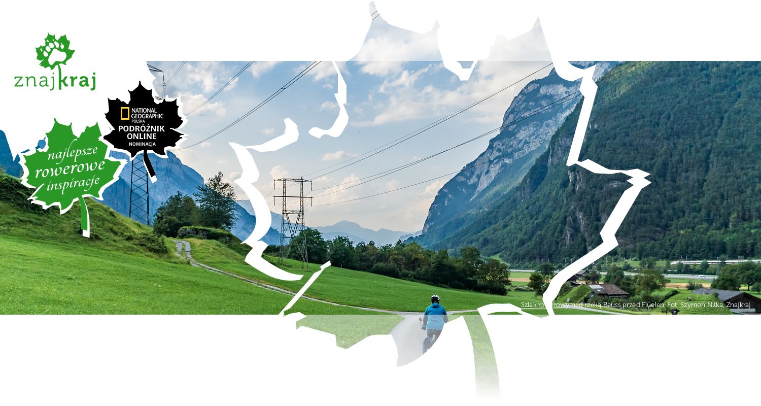 Szlak rowerowy nad rzeką Reuss przed Flüelen