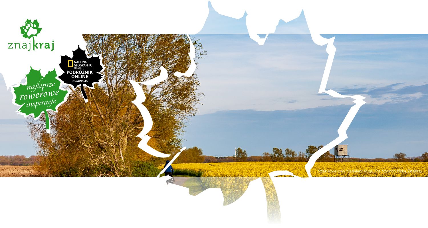 Szlak rowerowy niedaleko Rugii