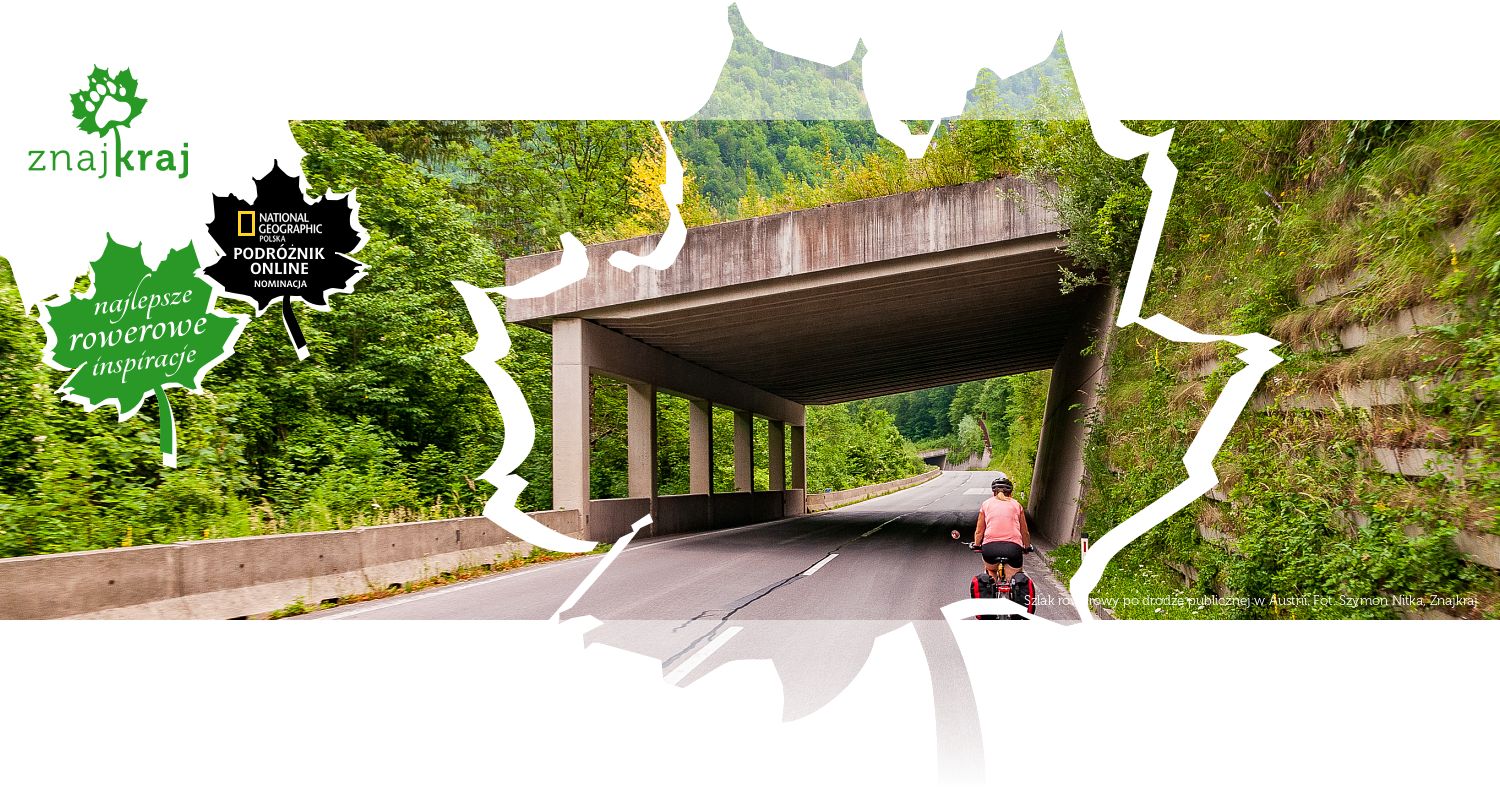 Szlak rowerowy po drodze publicznej w Austrii