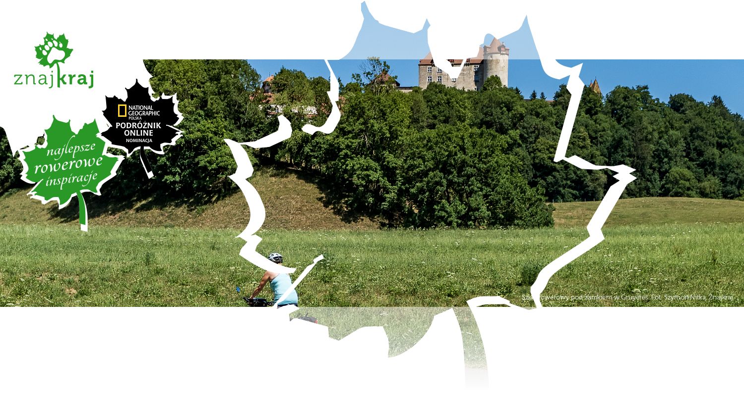Szlak rowerowy pod zamkiem w Gruyères